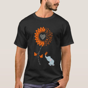 T-shirt Pétales de tournesol de sensibilisation à la perte