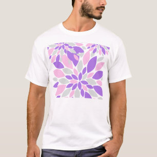 T-shirt Pétales Magiques Fleurs violettes