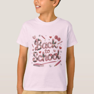 T-shirt Pétales Pastel & Jours scolaires Tee - Un retour r