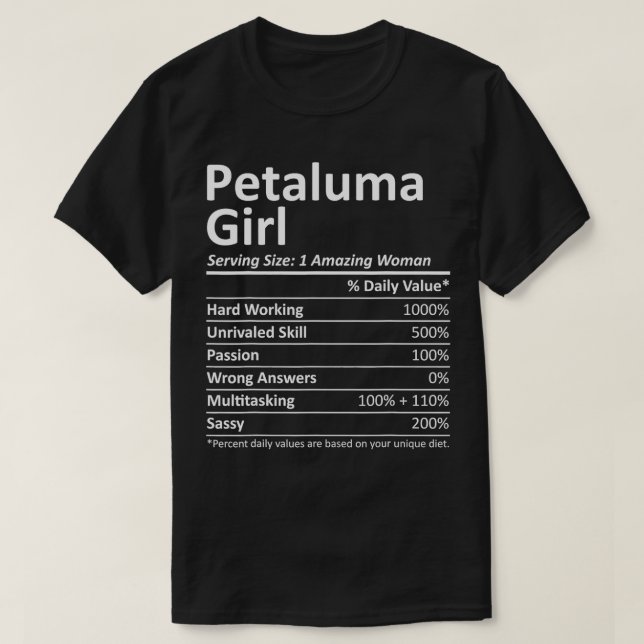 T-shirt PETALUMA L CA CALIFORNIA Funny City Home Roots USA (Design devant)