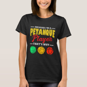 T-shirt Pétanque Ball Pétanque Joueur Bocce Boule