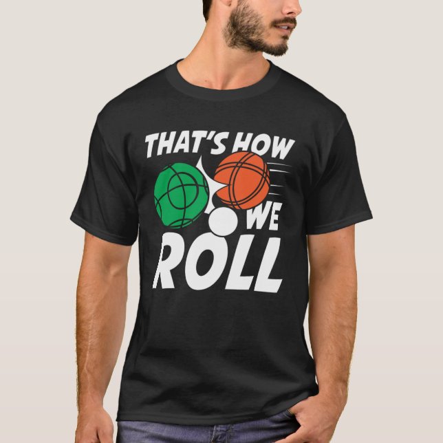 T-shirt Petanque Bocce Gamel for a Petanque Players Bocce  (Devant)