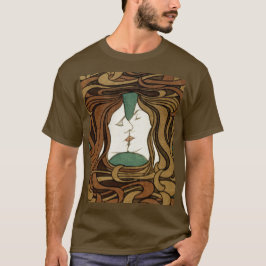 T-shirt Peter Behrens Kiss Love Art Nouveau Abstrait