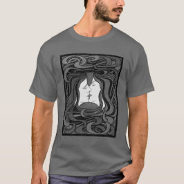 T-shirt Peter Behrens Kiss Love Art Nouveau Abstrait
