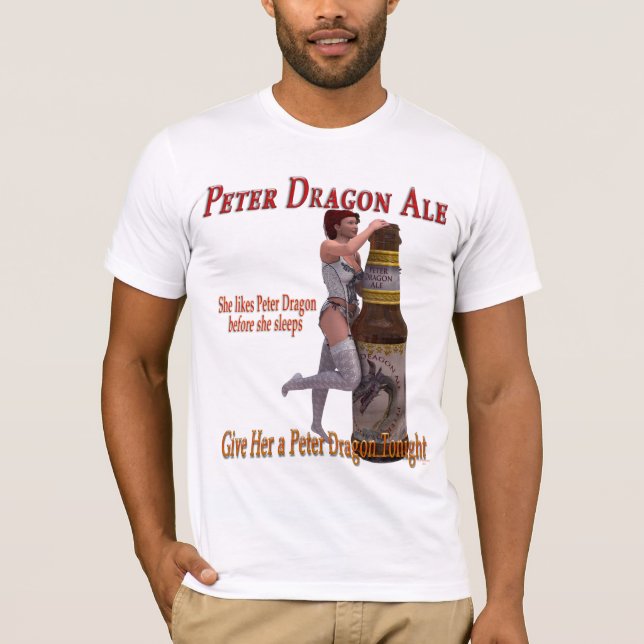 T-shirt Peter Dragon Ale dort (Devant)