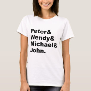 T-shirt Peter Pan de J.M. Barrie Peter Wendy Michael Joh