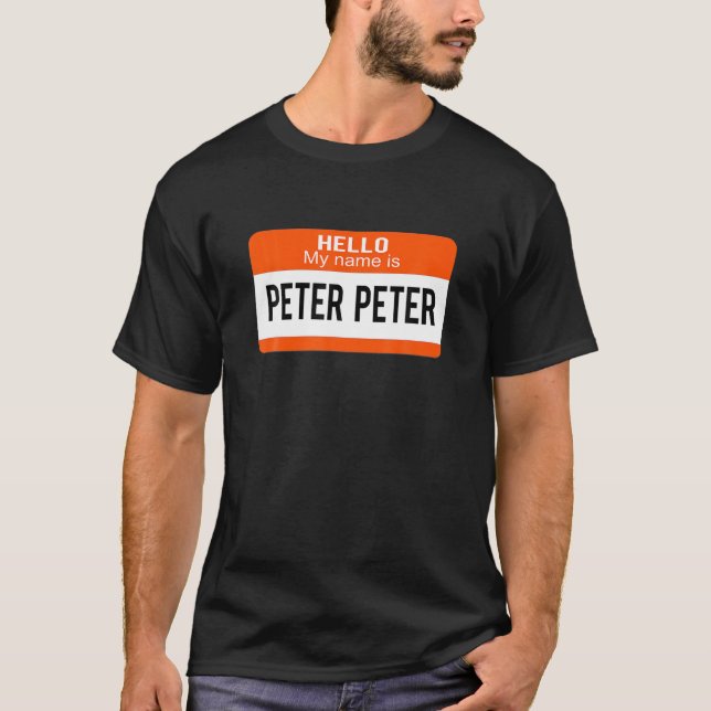 T-shirt Peter Peter Citrouille Manger Halloween Matching (Devant)