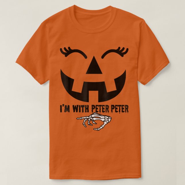 T-shirt Peter Pumpkin Eater Wife Halloween Couple Costume  (Design devant)