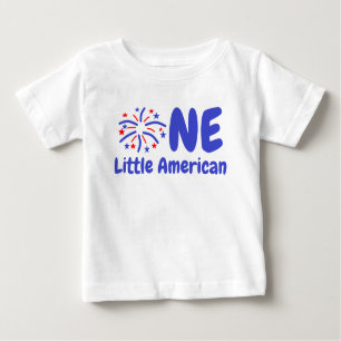 T-shirt petit américain 1er anniversaire bébé