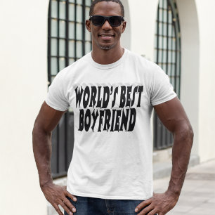 T-shirt Petit ami typographie noire