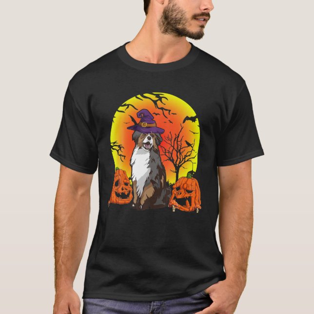 T-shirt Petit animal de compagnie Australian Shepherd Chie (Devant)