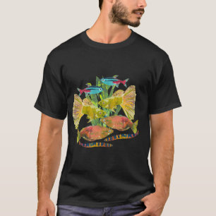 T-shirt Petit banc de poissons tropicaux