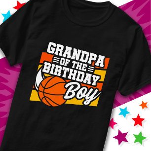 T-shirt Petit Basketball de fête grand-père du Garçon d'an