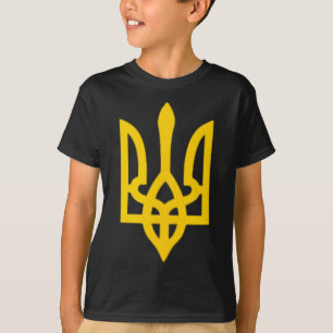 T-shirt Petit blason ukrainien symbole de drapeau enseigne