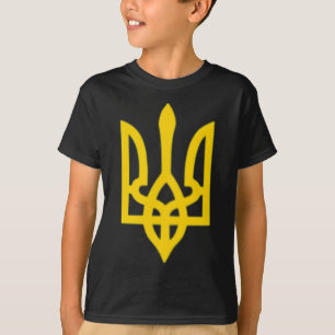 T-shirt Petit blason ukrainien symbole de drapeau signe lo