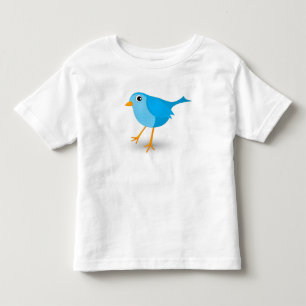 T-shirt petit bleu oiseau mignon bébé ou T-shirt b