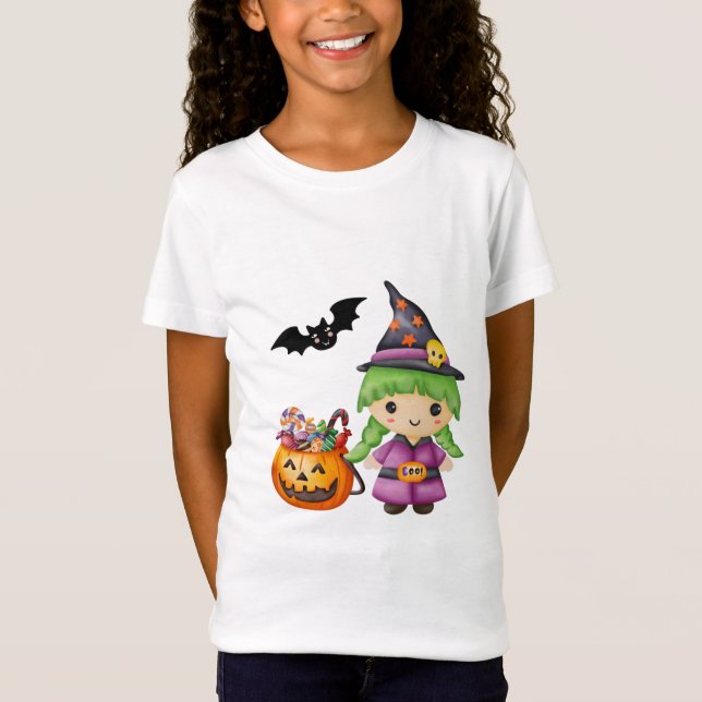 T-Shirt Petit bonbon d'Halloween et d'Halloween  (Devant)