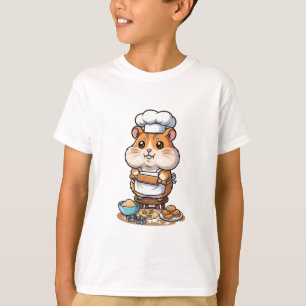T-shirt Petit Boulanger Hamster de Cuisine Enfants