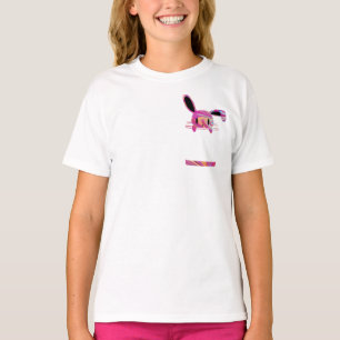 T-shirt Petit Bunny de poche de broche de peinture