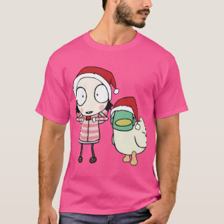 T-shirt Petit canard ami mignon fille dessin animé son Vin
