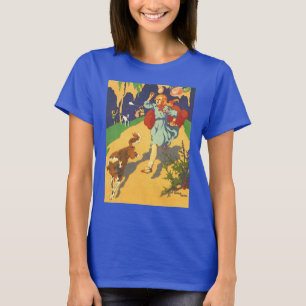 T-shirt Petit chapeau rouge vintage, chien et ballons
