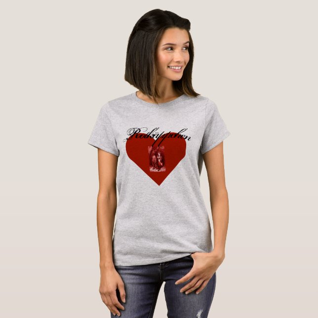 T-shirt Petit Chaperon rouge de Fairytale Heart Cardiaque  (Devant entier)