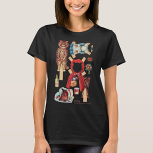 T-shirt Petit Chaperon Rouge, Poupée En Papier, Louis Wain