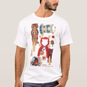 T-shirt Petit chaperon rouge, poupée en papier, Louis Wain