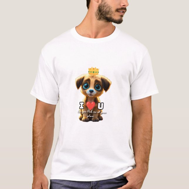T-shirt Petit chiot (Devant)