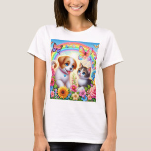 T-shirt Petit chiot/chiot/chaton