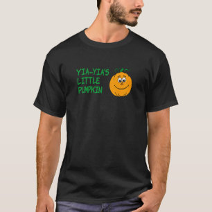 T-shirt Petit Citrouille Grandson Granddaught de Yia Yia