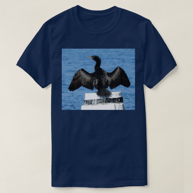 T-shirt Petit Cormoran noir (Design devant)