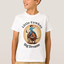 Petit Cow-boy Grands Rêves Cavalier de Taureau