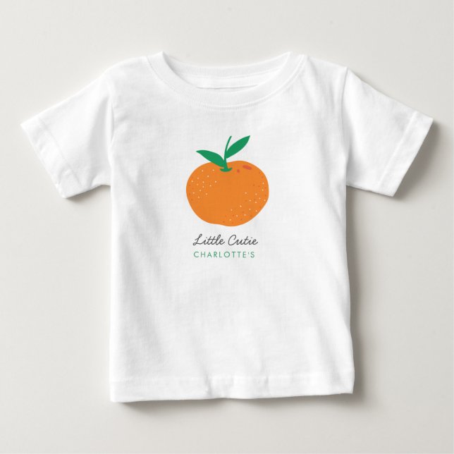 T-Shirt Petit Cutie Cute Orange Baby (Devant)