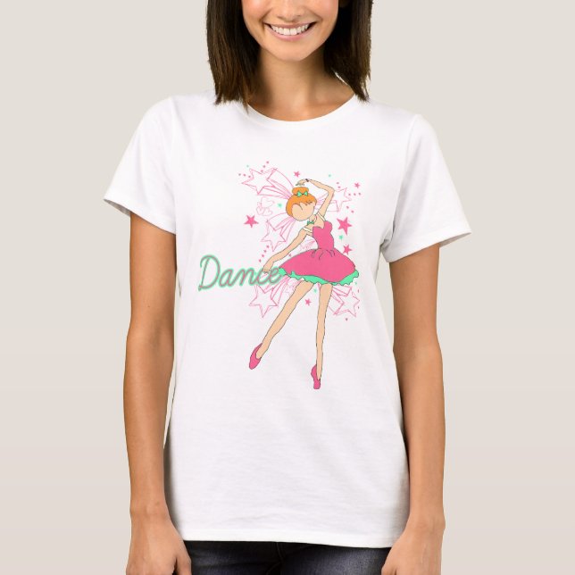 T-shirt Petit danseur classique bariolé (Devant)