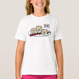 T-shirt Petit déjeuner coréen le Hangeul de dim sum de