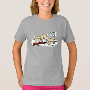 T-shirt Petit déjeuner coréen le Hangeul de dim sum de