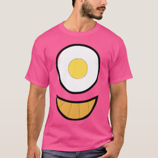 T-shirt Petit déjeuner heureux d'un œuf frit et d'un crois