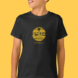 T-shirt Petit-déjeuner noir jaune