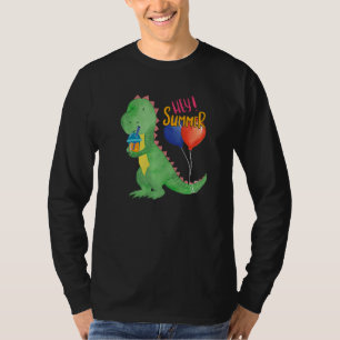 T-shirt Petit Dinosaure Doux Avec Rafraîchissement À La Ci