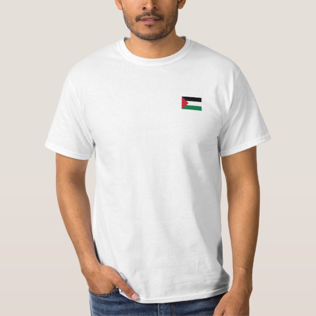 T-shirt petit drapeau palestinien (Devant)