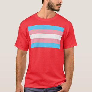T-shirt Petit drapeau Subtil Trans Pride Droits transgenre