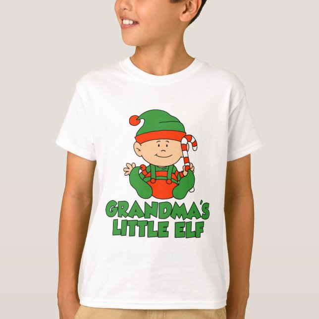 T-shirt Petit Elfe de grand-mère (Devant)
