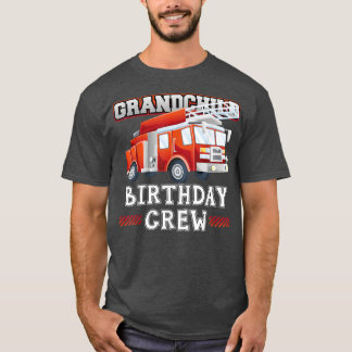 T-shirt Petit-enfant Anniversaire Équipage de pompiers Cam