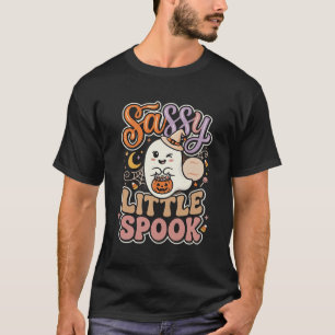 T-shirt Petit Fantôme Sassy d'Halloween