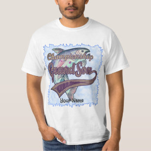 T-shirt Petit-fils champion de pêche