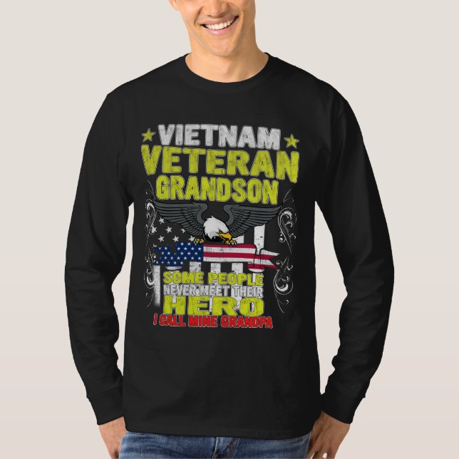 T-shirt petit-fils vétéran du vietnam (Devant)