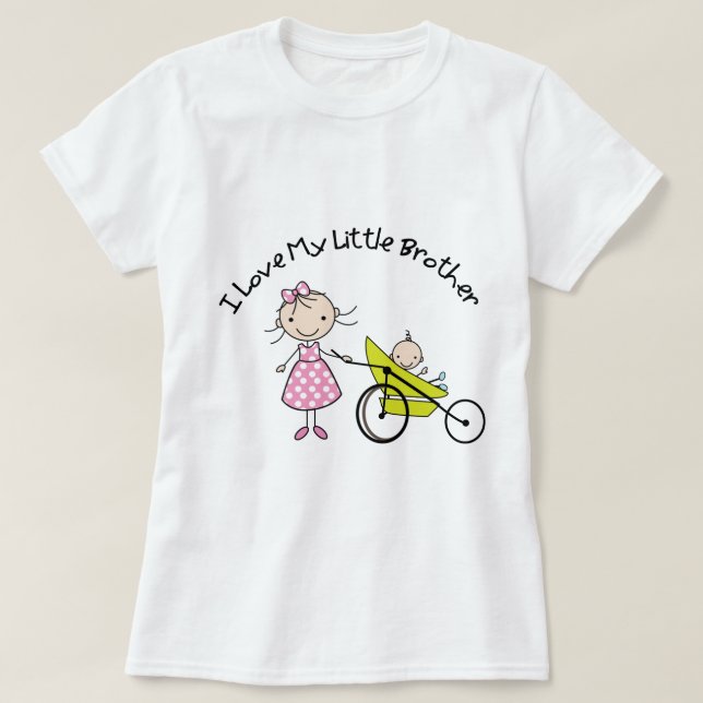 T-shirt petit frère de bébé de grande soeur (Design devant)