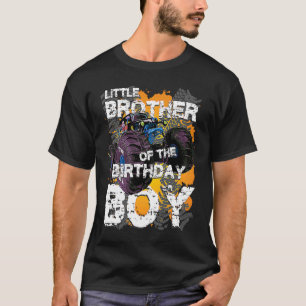 T-shirt Petit Frère De L'Anniversaire Garçon Monster Camio