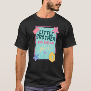 T-shirt Petit Frère De L'Anniversaire Piscine Fille Thème 